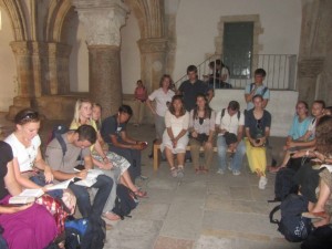 BYU Jerusalem Students hold a devotional on the institution of the sacrament at the Cenacle 